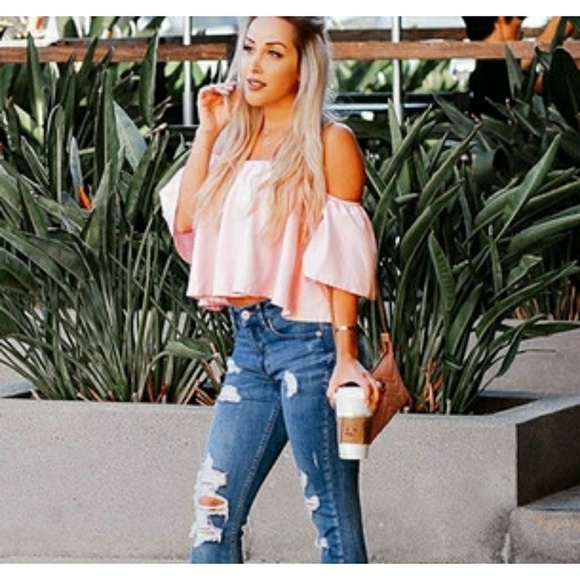 🎀🛍Off Shoulder Crop Top - Picture 5 of 5